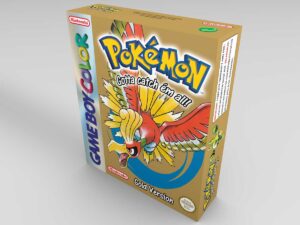 Boîte console Game Boy Color Pokémon Gold UK/NL, boîte Game Boy Color Pokémon Gold UK/NL