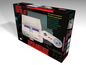 Boîte console Nintendo SNES NTSC (Mod.2), boîte Nintendo SNES NTSC