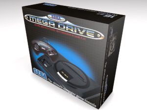 Boîte console Sega Mega Drive 1 (1 manette), boîte Mega Drive 1