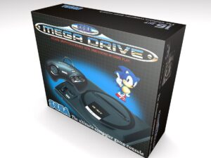 Boîte console Sega Mega Drive 1 Sonic (1 manette), boîte Mega Drive 1 Sonic