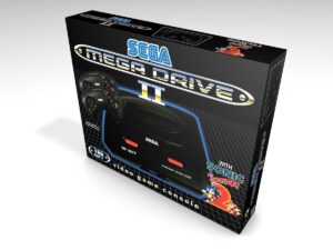 Boîte console Mega Drive 2 Sonic The Hedgehog 2 (2 manettes), boîte Mega Drive 2 Sonic