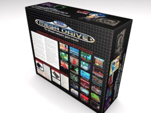 Boîte console Sega Mega Drive 1 Sonic The Hedgehog, boîte Mega Drive 1 Sonic