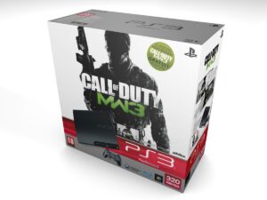 Boîte console PlayStation 3 Slim Call of Duty 320GB, boîte PS3 Slim Call of Duty