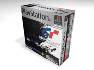 Boîte console PlayStation 1 Gran Turismo, boîte PS1 Gran Turismo