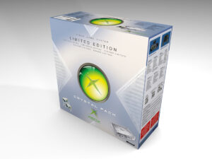 Boite console Xbox Crystal Pack, boite Xbox Crystal
