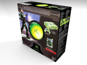Boite console Xbox Halo Green Edition NTSC, boite Xbox Halo Green