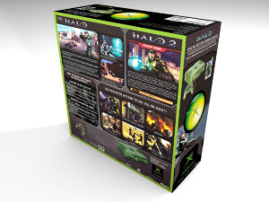 Boite console Xbox Halo Green Edition NTSC, boite Xbox Halo Green