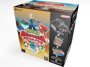 Boite console GameCube Pokemon Colosseum, boite GameCube Pokemon Colosseum