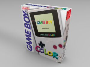 Boîte console Game Boy Color Gris classique, boîte Game Boy Color Gris
