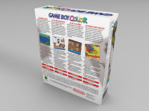Boîte console Game Boy Color Gris classique, boîte Game Boy Color Gris