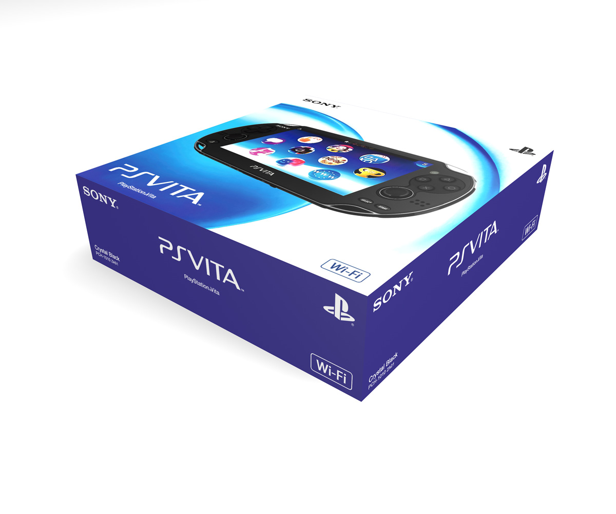 Boîte console PS Vita Crystal Black 1010, boîte PS Vita Crystal Black