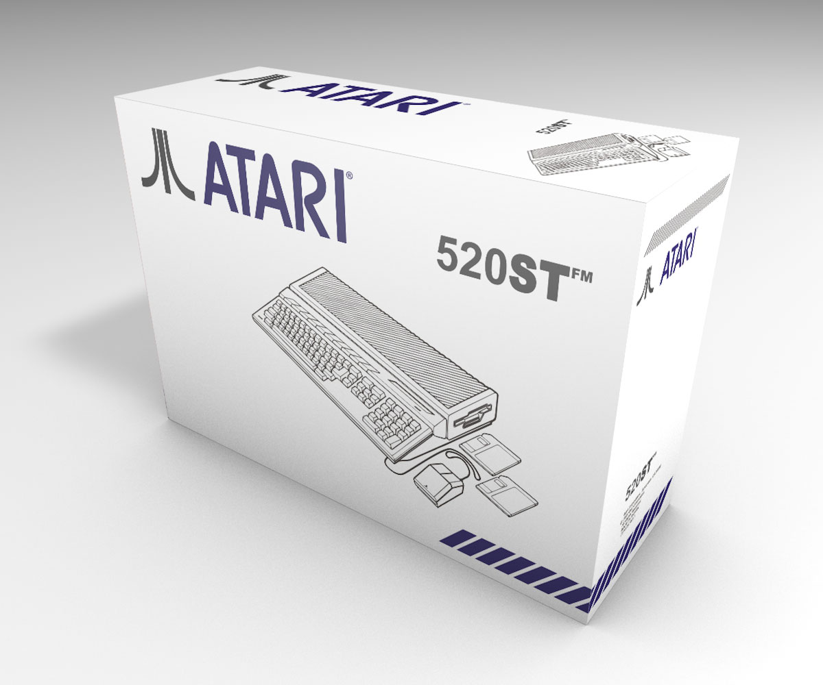 Boîte ordinateur Atari 520 ST, Boîte Atari 520 ST