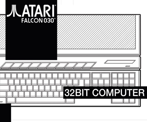 Boîte ordinateur Atari Falcon 030 (Mod.2) + cartons intérieurs