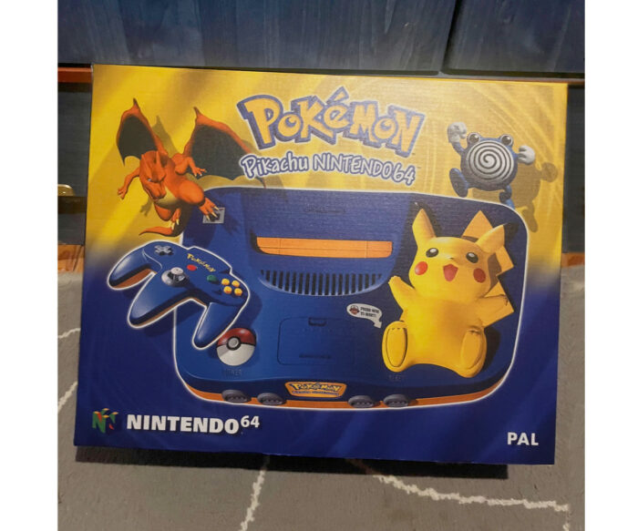 boîte repro console rétro Nintendo 64 Pokemon