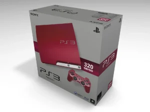 Boîte PlayStation 3 Slim 320GB Rouge