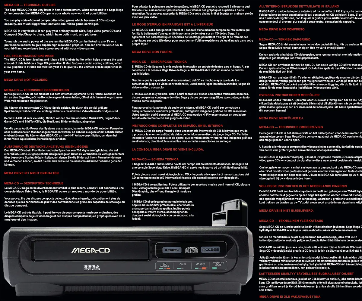 Boîte Sega Mega CD 1